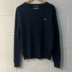 Ralph Lauren Polo cable sweater in navy